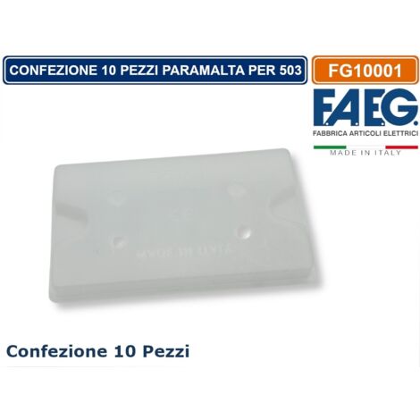 FAEG FG10001 CONFEZIONE 10 PEZZI COPERCHIO PROTETTIVO PARAMALTA PER SCATOLE 503