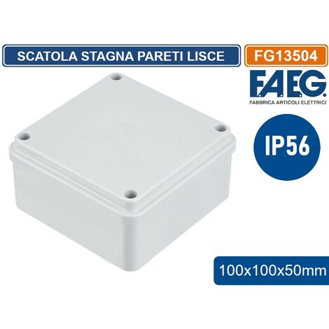 FAEG FG13504 SCATOLA DI GIUNZIONE DERIVAZIONE IMPERMBILE IP56 100/100/50 EN60670-1 / EN60670-22