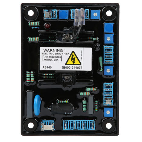Fafeicy Automatischer Generatorspannungsregler mit Kondensator, bürstenloses Erregungs-AVR-Modul, AS440 für optimale Leistung.