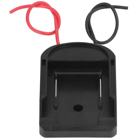 Fafeicy Batterieadapter-Konverter-Dock, 14AWG 10A mit Schalter für DIY 14,4 bis 60V, 14AWG Schwarz-Roter Drahtquerschnitt, Silikonkabellänge, Licht.