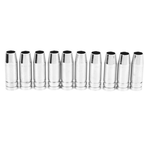Fafeicy Buse à Gaz Buse MAG MIG pour MB15 MB14 NW Protection du Brûleur Type D'insertion de Gaz Binzel 15AK 10 Pièces Buse de Torche de Soudage Buse Conique (10PCS).