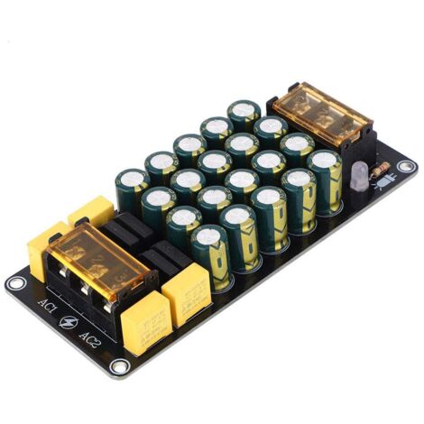 Fafeicy Gleichrichter-Filtermodul, 1200 W 100 V 12 A Gleichrichter-Filterverstärker mit doppelter Leistung, Gleichrichter-Filterplatine mit vier Arbeitsmodi, mit großen Anschlüssen