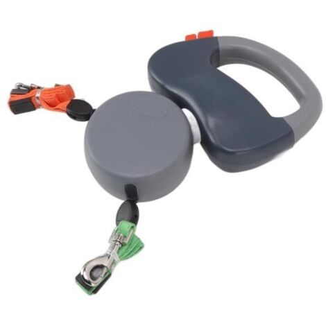 Fafeicy Laisse rétractable pour chien 3m double laisse rétractable pour animaux de compagnie corde à enroulement automatique