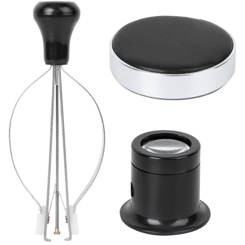 Image of Fafeicy Uhrenreparaturset mit Zeigerzange, Lupe und Lederpolstern