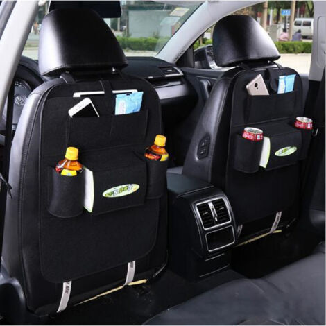Fafeims Auto-Backboard-Tasche, Kick Design Filz-Aufbewahrungstasche, strapazierfähige Materialien, ordentliches und organisiertes Inneres, vielseitig einsetzbar, praktisch und (SCHWARZ).