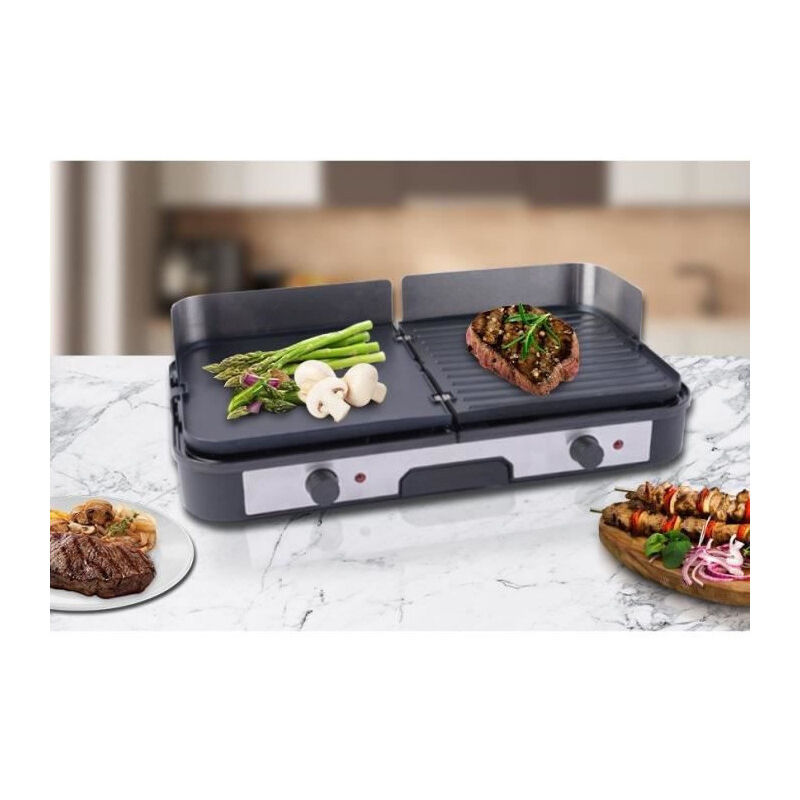 Fagor - Plancha électrique 2200w 50.8x25.4cm inox FG823