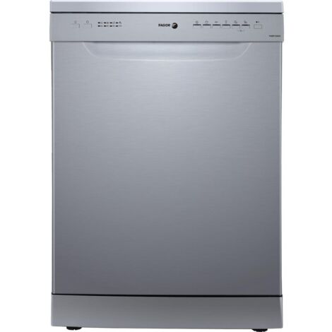 Fagor – Lave-vaisselle 60 cm – Pose libre – 13 couverts – Classe énergétique E – 6 programmes – Niveau sonore 47 dB – Inox