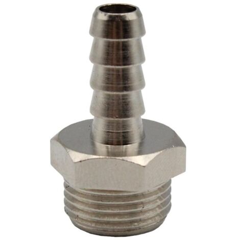 FAHER racor macho con espiga 3/8 bspp-d-8 , Racord macho con espiga 3/8 BSPP Faher Diseñado para aplicaciones neumáticas Ideal para usar con compresores de aire comprimido.