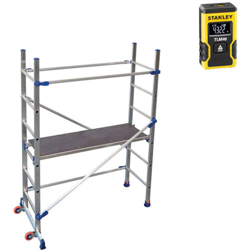 Image of Fahrbare Podesttreppe - Max. Arbeitshöhe 2.90m + Laser - P6-LASER