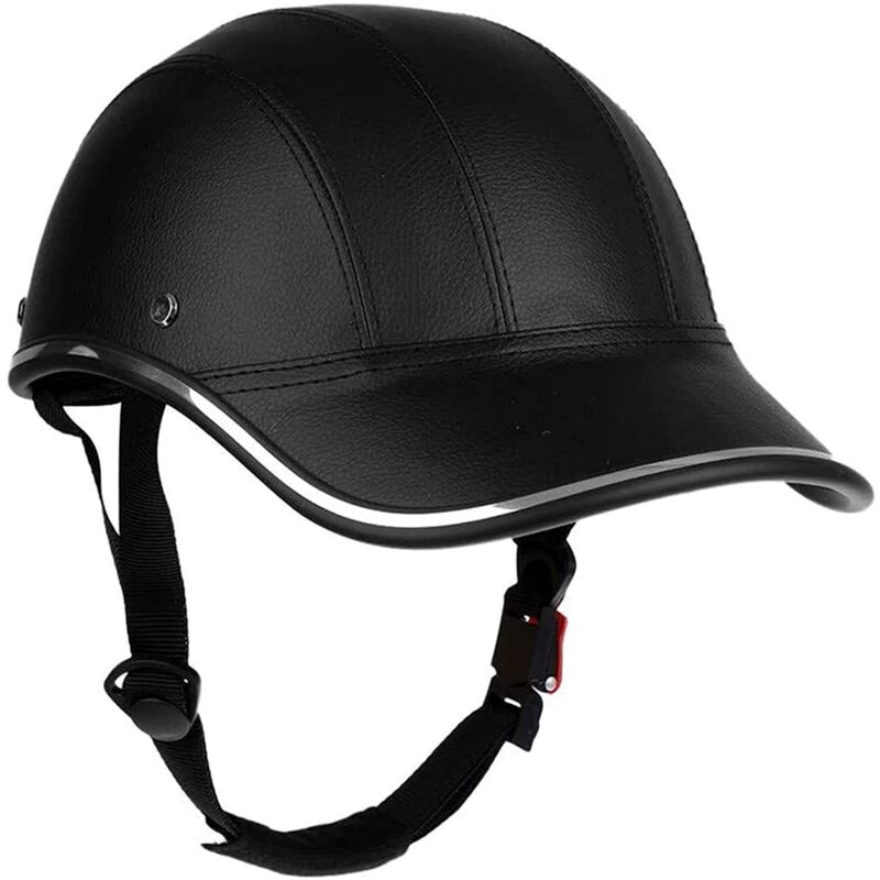 Image of Fahrrad Baseball Helme Helm Erwachsene abs + pu Leder Sicherheits mit Verstellbarem Riemen
