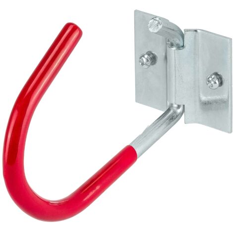Fahrrad Deckenhaken 125 x 90 mm verzinkt rot gummiert
