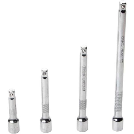 Fahrrad-Drehmomentschlüssel-Set, 4-teilig, langlebig, 1/4–6,3 mm langer Ratschenschlüssel, Schnellspanner, Steckschlüssel-Verlängerung