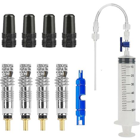 Fahrrad Tubeless Sealant Injector Injector und Presta Ventil Core Removal Tool für Stans Sealant & andere