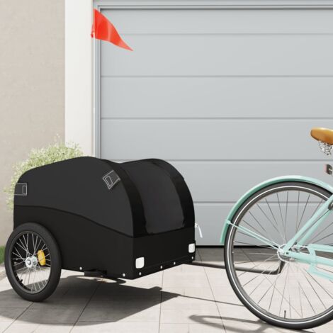 Fahrradanhänger Schwarz 45 kg Eisen CFW547205