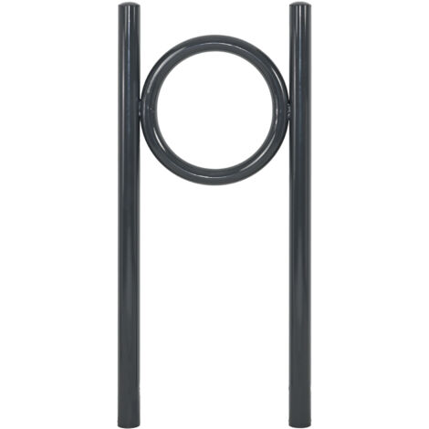 Fahrradanlehnbügel 115 x 52 cm Stahl pulverbeschichtet Ø 60 mm zum Einbetonieren Parker Anthrazit    Typ O