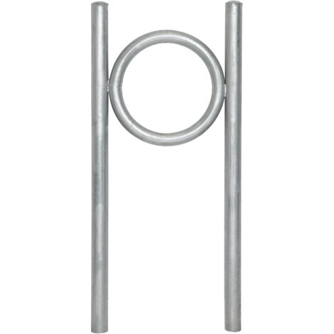 Fahrradanlehnbügel 115 x 53 cm Stahl feuerverzinkt Ø 60 mm Einbetonieren Fahrradständer Parker Typ O