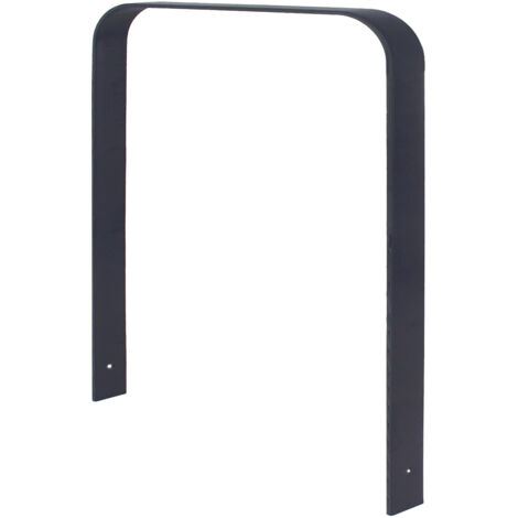 Fahrradanlehnbügel 115 x 76 cm Flachstahl 12 mm pulverbeschichtet zum Einbetonieren Parker Anthrazit Typ U