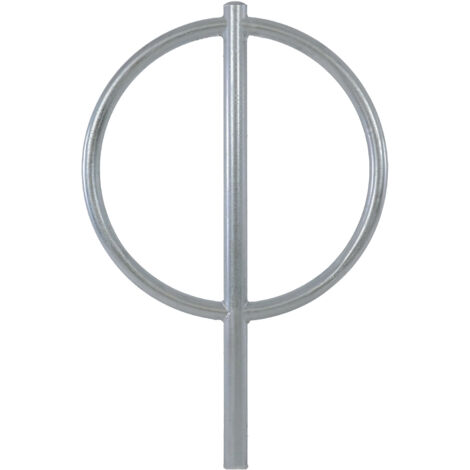 Fahrradanlehnbügel 115 x 76 cm Stahl feuerverzinkt Ø 60 mm zum Einbetonieren Fahrradständer Typ O