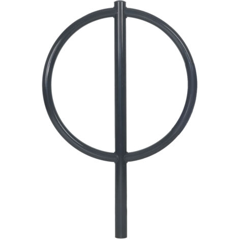 Fahrradanlehnbügel 115 x 76 cm Stahl pulverbeschichtet Ø 60 mm zum Einbetonieren Parker Anthrazit            Typ O