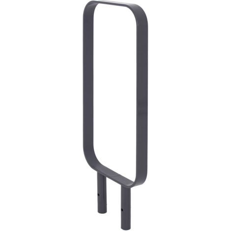 Fahrradanlehnbügel 115x45 cm Flachstahl 12 mm pulverbeschichtet zum Einbetonieren in Anthrazit                Typ O