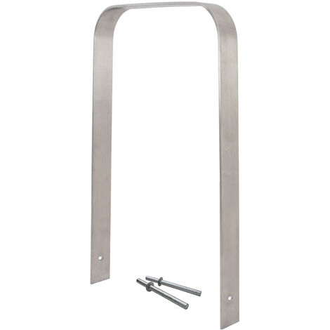 Fahrradanlehnbügel 117 x 80 cm Edelstahl 13 mm Fahrradständer Anlehnständer Parker Typ U