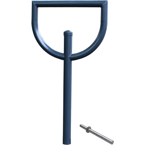 Fahrradanlehnbügel 118 x 56 cm Stahl Ø 60 mm zum Einbetonieren Fahrradständer Parker in Anthrazit               Typ D