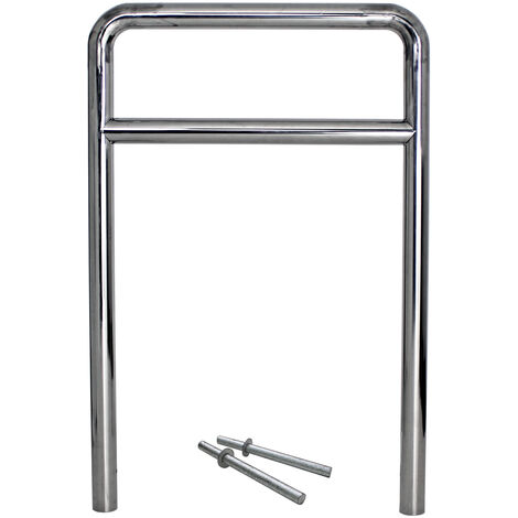 Fahrradanlehnbügel 118 x 78 cm Edelstahl Ø 60 mm Einbetonieren Fahrradständer Parker Typ H