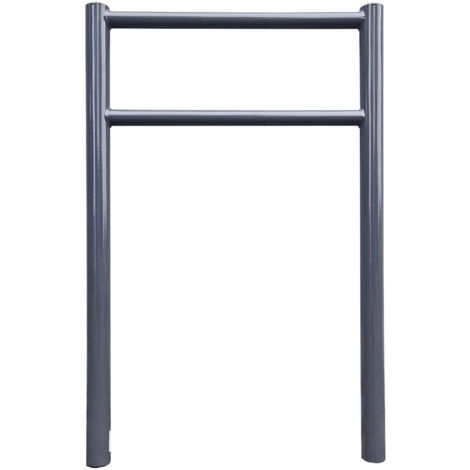 Fahrradanlehnbügel mit Knieholm 115x75 cm Stahl pulverbeschichtet Ø 60 mm Einbetonieren Anthrazit               Typ H