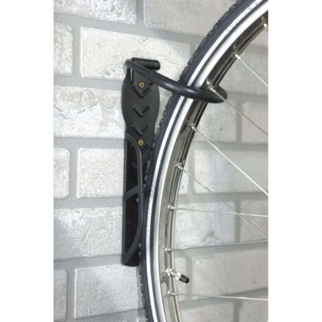 Fahrradaufbewahrung, Fahrradhaken zur Wandmontage, Schwarz