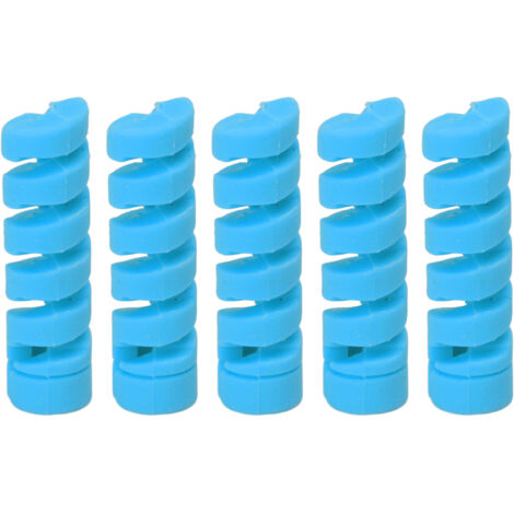 Fahrradbrems- und Schaltzugschutz, blaue Gummihülle, 5 Stück