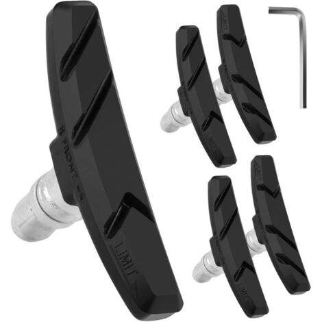 Fahrradbremsbelag, 6,9 x 3,7 x 1,5 cm V-Brake-Bremsbelag mit Schraubenschlüssel, Hochleistungs- und langlebige V-Brake-Bremsbeläge für Mountainbikes