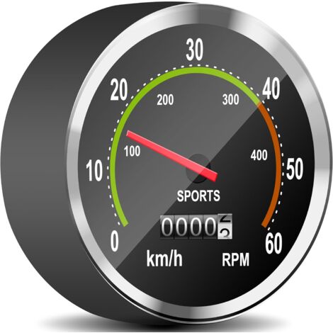 Fahrradcomputer Wasserdichter mechanischer analoger Fahrradcomputer mit genauen Daten Retro-Tachometer Zubehör Fahrradcomputer Radfahren MTB Kilometerzähler Schwarz