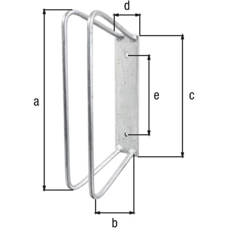 Fahrradhalterung Wand Fahrradhalter 45 Grad für Radbreiten von 25 - 53 mm