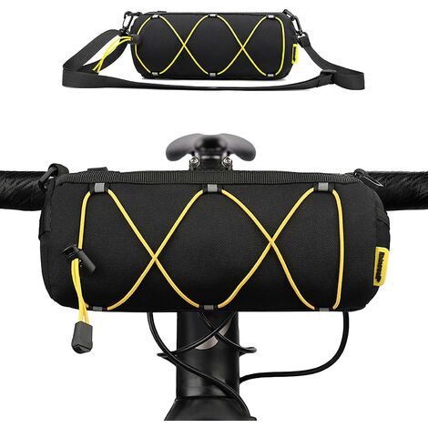 Fahrradlenkertasche Radfahren Vorderzylinder Aufbewahrungstasche Fahrrad Handyhalter Vorderrahmen oben