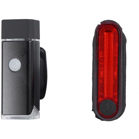 Fahrradlichter, wiederaufladbar, USB-LED-Set, Mountainbike, vorne und hinten, Scheinwerfer