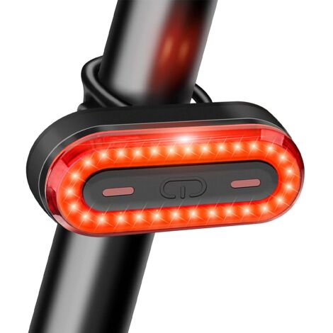6 Modus LED Fahrrad Rücklicht Rückleuchte Bike Beleuchtung Wiederaufladbar USB 