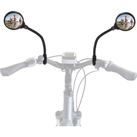 2 St 360° Lenkspiegel Set Fahrradspiegel Rückspiegel für Fahrrad Motorrad E-Bike 