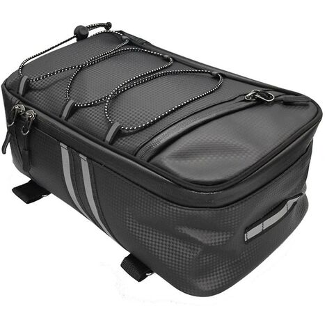 Fahrradträger, Gepäckträgertasche, Kofferraumtasche, PU-Leder, wasserdicht, 8 l, großes Fassungsvermögen, Gepäckaufbewahrung