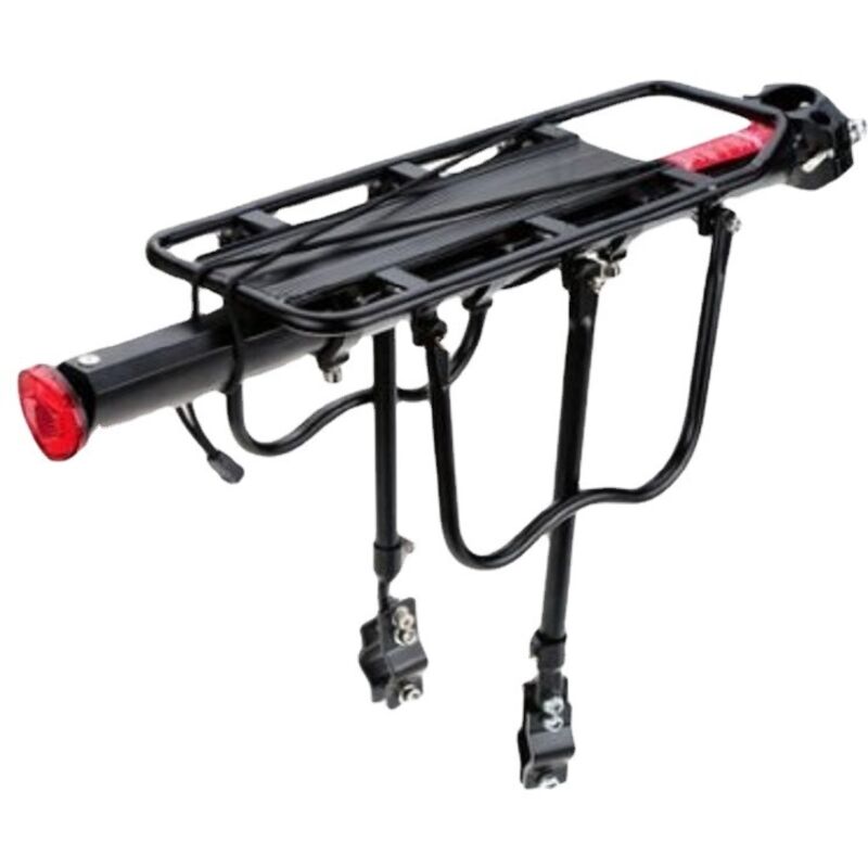 Image of Fahrradträger hinten, universeller Gepäckträger aus Aluminium, Tragkraft 50 kg, Rücksitz
