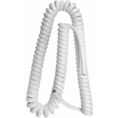 Fai cavo spiralato 3x0.75 bianco 10 metri  2014