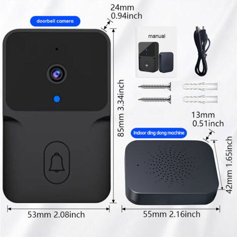 Faible consommation d'énergie, convient aux sonnettes d'interphone domestiques anti-graffiti, sonnette vidéo intelligente WiFi sans fil, anti-graffiti transfrontalière