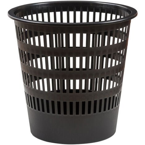 Faibo corbeille à papier 16l grille noire