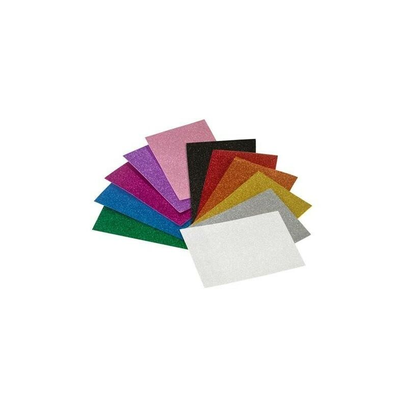 

Faibo laminas eva 20x30cm purpurina colores surtidos -set de 5u-