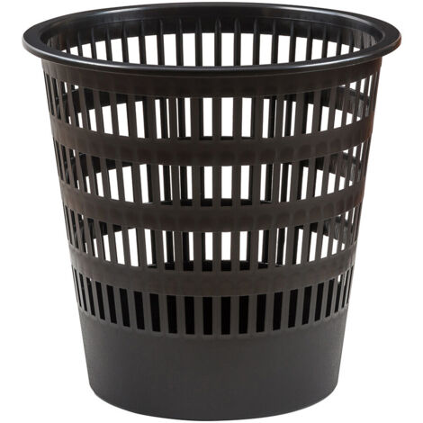 FAIBO PAPELERA 16L REJILLA NEGRA