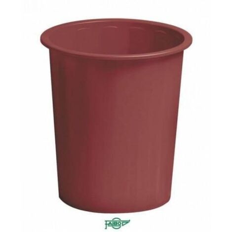 FAIBO PAPELERA DE PLÁSTICO EN POLIPROPILENO 310X280 MM CERRADA 14 L SERIE 305 SURTIDOS -6U-