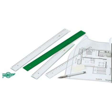 FAIBO REGLA 30 CM VERDE