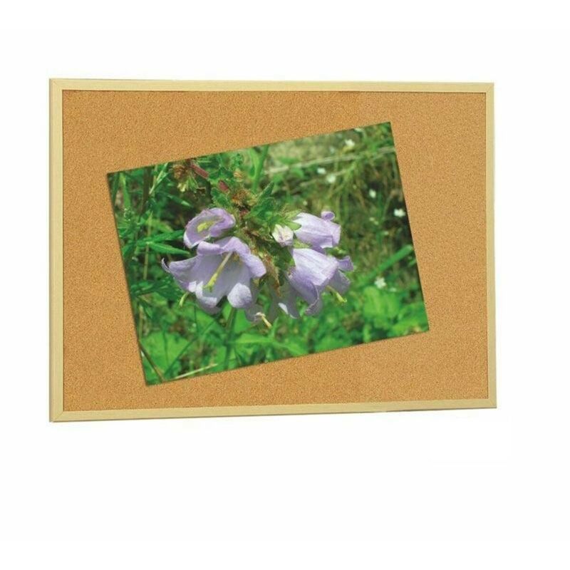 Tablero Corcho Con Adhesivo Removible 60X90 Cm Con Marco De Madera - Faibo