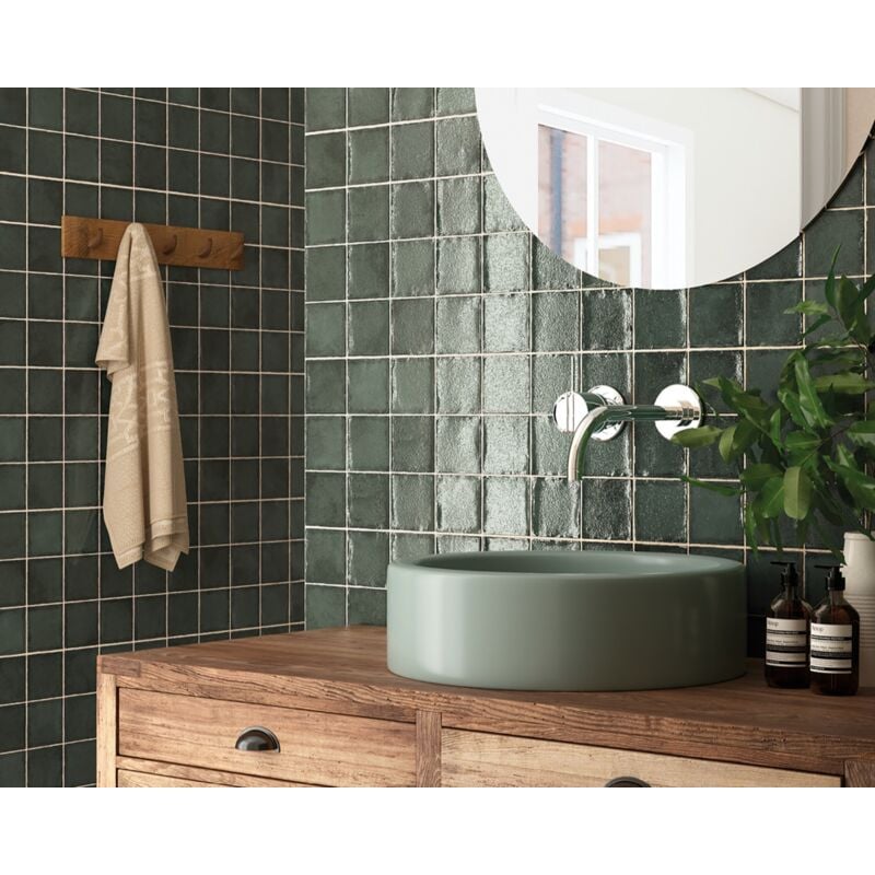 Nais - Faïence - altea - altea pine green - 10x10