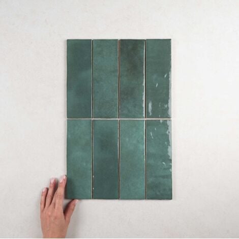 Faïence - ARTISAN - MOSS GREEN - 6,5X20