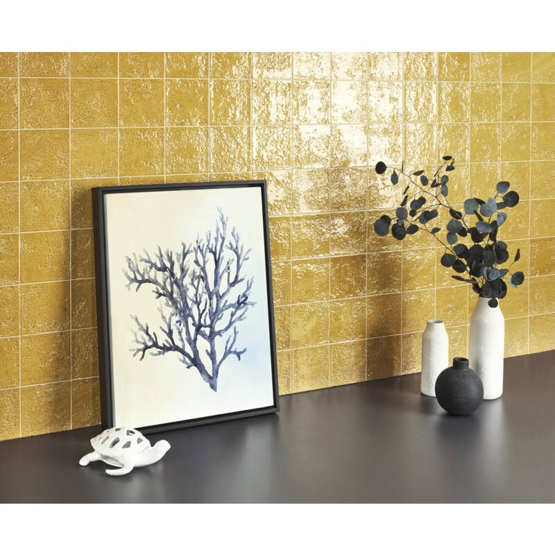 Stone By Stone - Faïence - coral - Coral Saffron - 13x13 - Brillant - (0,42 m²)